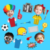 Soccer Photo Booth Props 20pcs Assembled - BirthdayGalore.com
