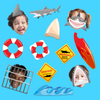 Shark Photo Booth Props 20pcs Assembled - BirthdayGalore.com