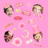 Twinkle Little Star Girl Pink Photo Booth Props 20pcs Assembled - BirthdayGalore.com