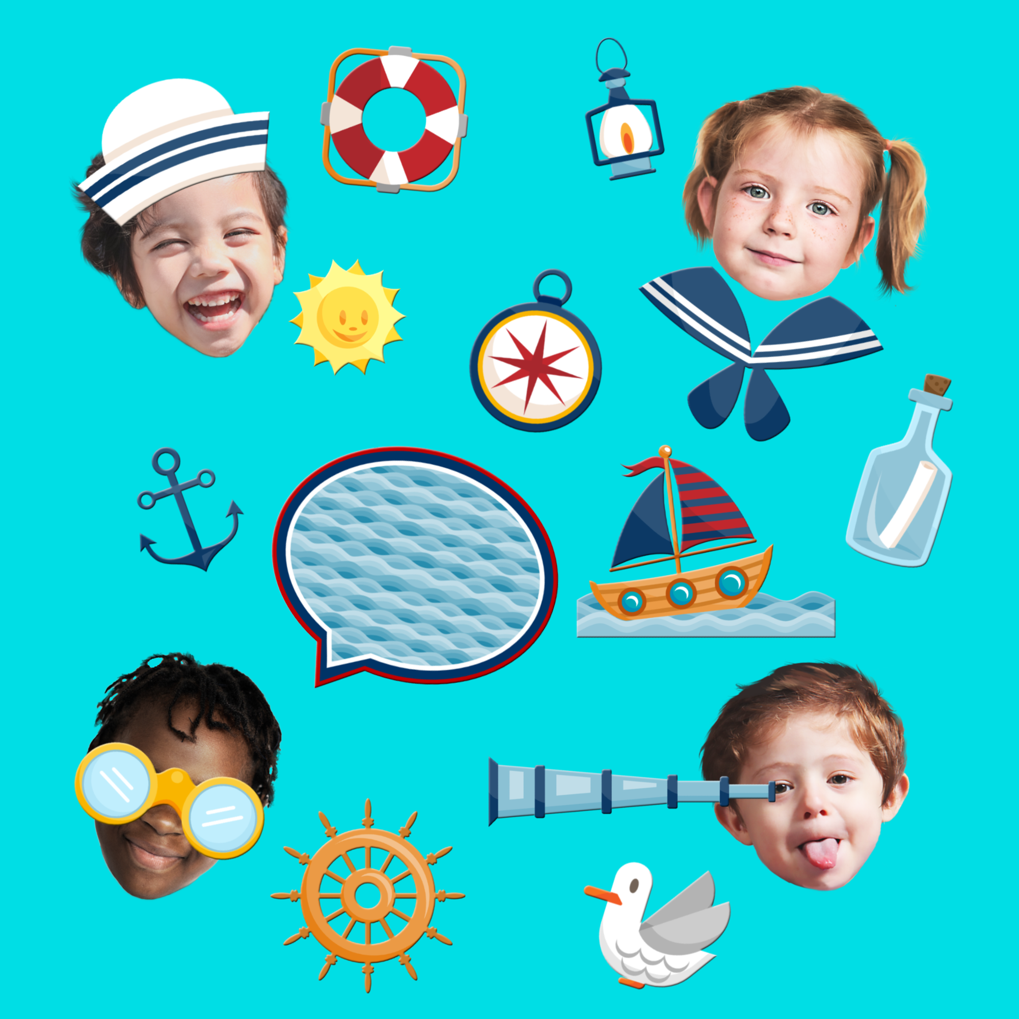 Nautical photo discount booth props