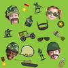 Classic Camo Photo Booth Props 20pcs Assembled - BirthdayGalore.com