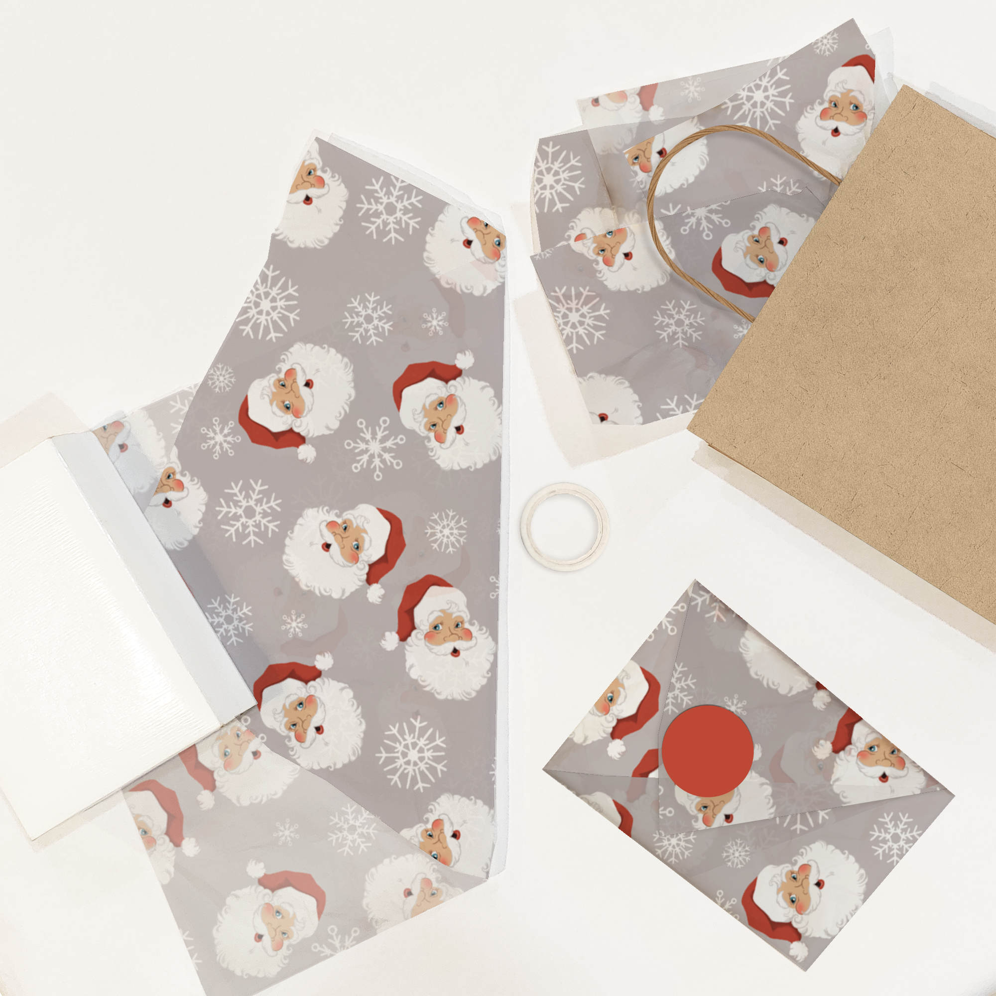 Santa Tissue Paper for Gift Bags