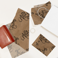 Merry Christmas Kraft Tissue Paper