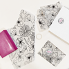 Black and White Floral Designer Tissue Paper for Gift Bags