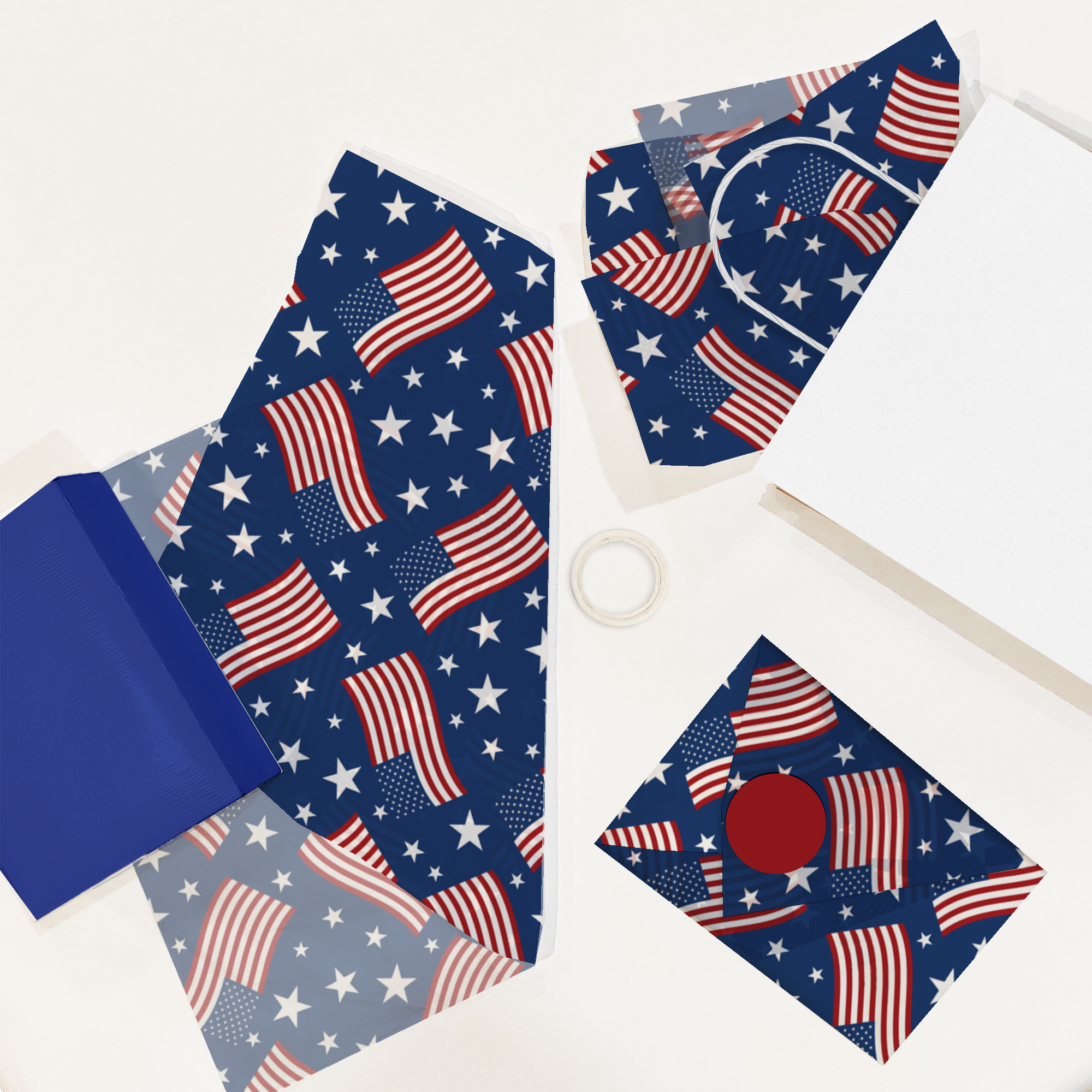 American Flag Designer Tissue Paper for Gift Bags