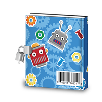 Gift Idea: Robot Kids Diary With Lock - BirthdayGalore.com