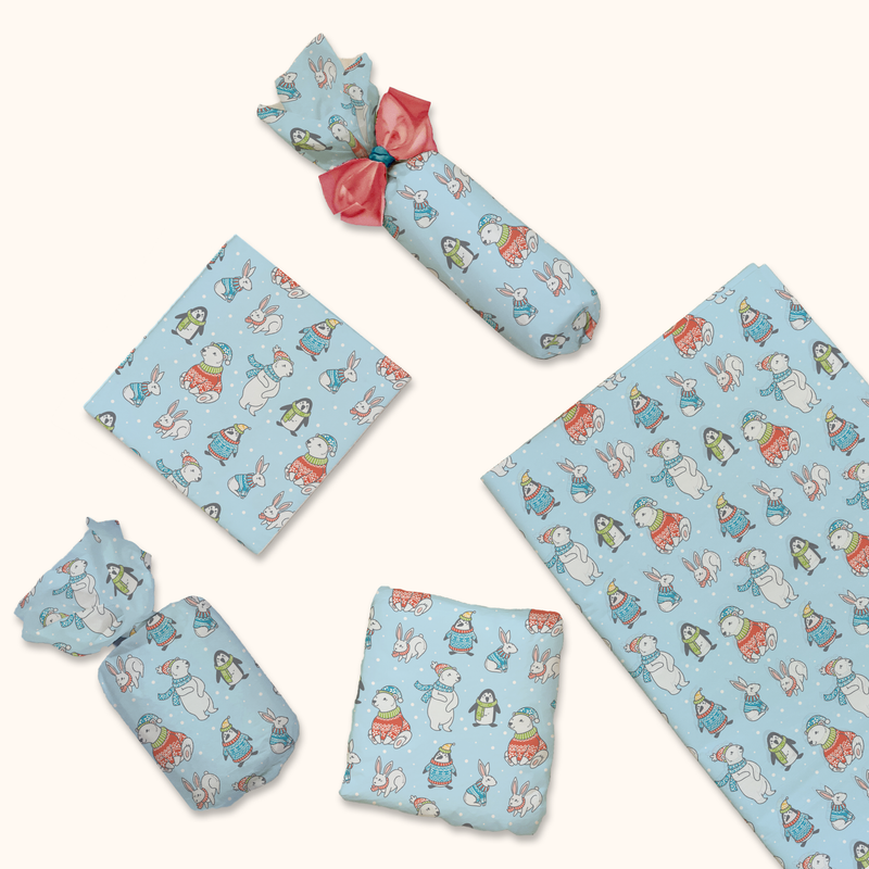 Winter Animals Tissue Paper for Gift Bags