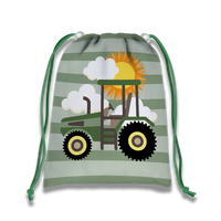 Tractor Time Drawstring Tote Bag (10 Pack) - BirthdayGalore.com