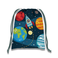 Space Solar System Drawstring Tote Bag (10 Pack) - BirthdayGalore.com