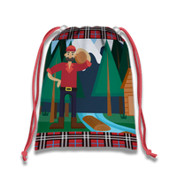 Lumberjack Drawstring Tote Bag (10 Pack) - BirthdayGalore.com