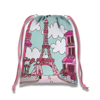 Pink Paris Drawstring Tote Bag (10 Pack) - BirthdayGalore.com
