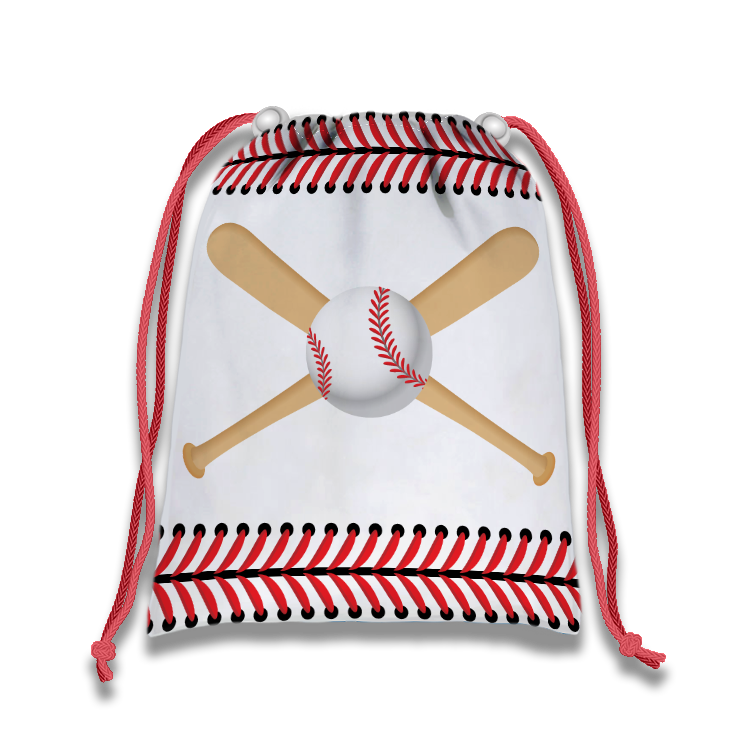 Baseball Drawstring Tote Bag (10 Pack) - BirthdayGalore.com