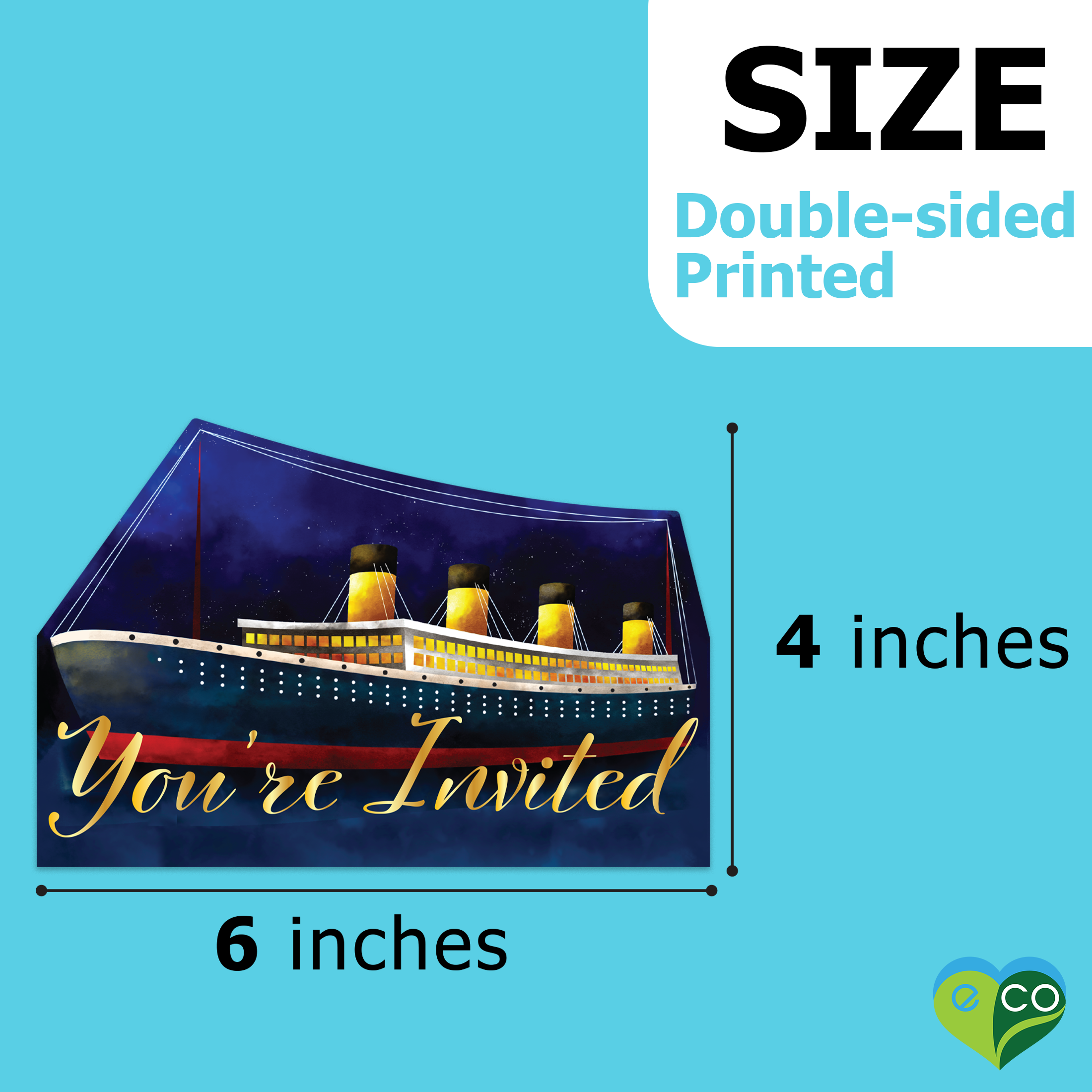 Titanic Birthday Party Invitations (20)