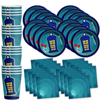 Time Traveler Party Tableware Kit For 16 Guests - BirthdayGalore.com