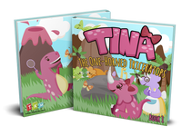 Tina the One-Horned Triceratops Birthday Party Tableware Kit For 16 Guests - BirthdayGalore.com