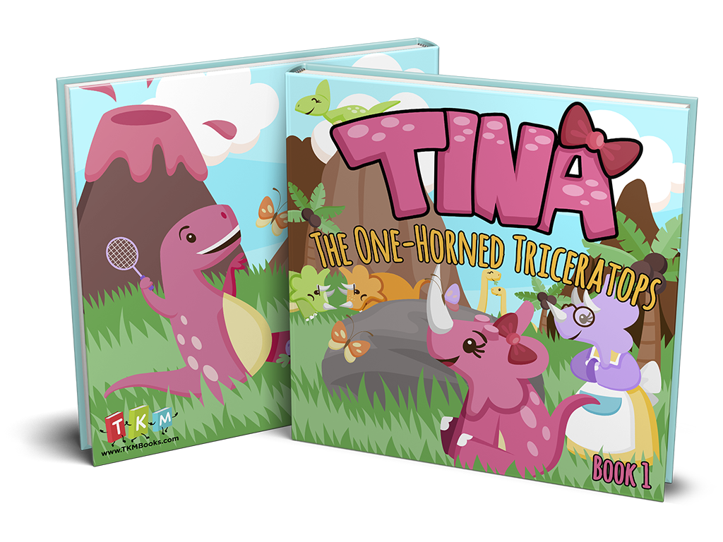 Tina the One-Horned Triceratops Birthday Party Tableware Kit For 16 Guests - BirthdayGalore.com