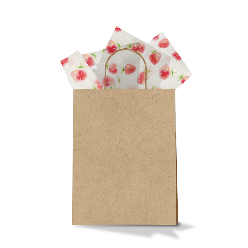 Strawberries Designer Tissue Paper for Gift Bags