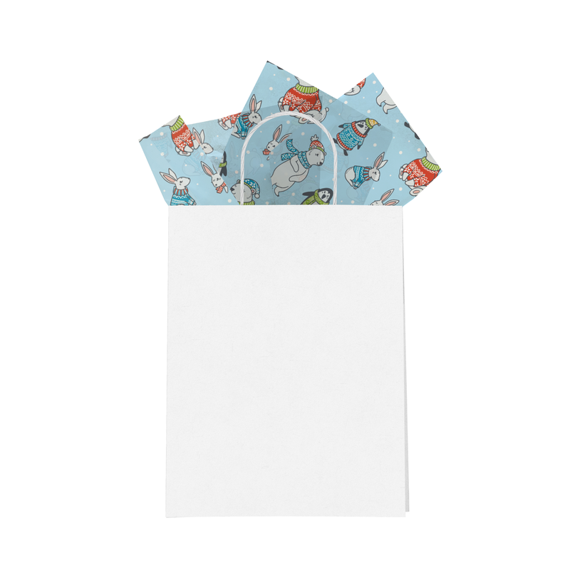 Winter Animals Tissue Paper for Gift Bags