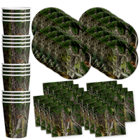 Hunter Camo Birthday Party Tableware Kit For 16 Guests - BirthdayGalore.com