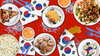 South Korean Flag Birthday Party Tableware Kit For 16 Guests