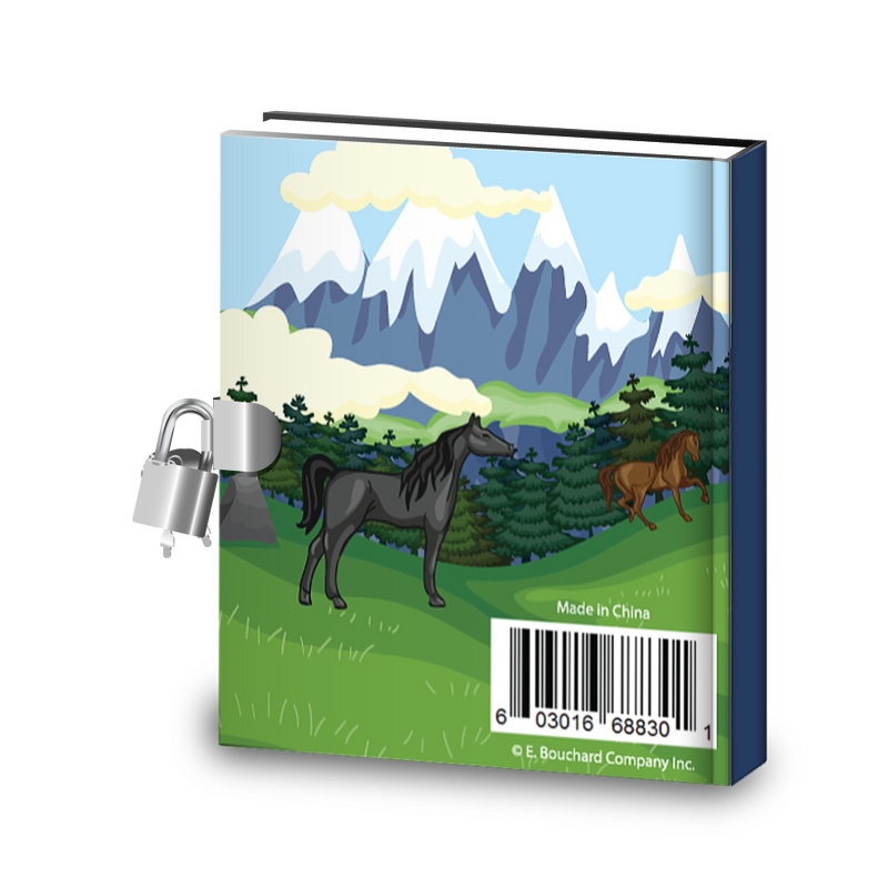 Gift Idea: Wild Horses Kids Diary With Lock - BirthdayGalore.com