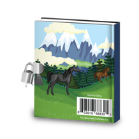 Gift Idea: Wild Horses Kids Diary With Lock - BirthdayGalore.com